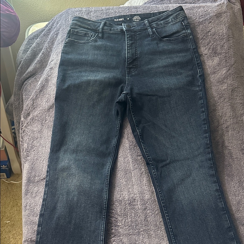 Old Navy High-Rise Rockstar Jeans - Dark Blue